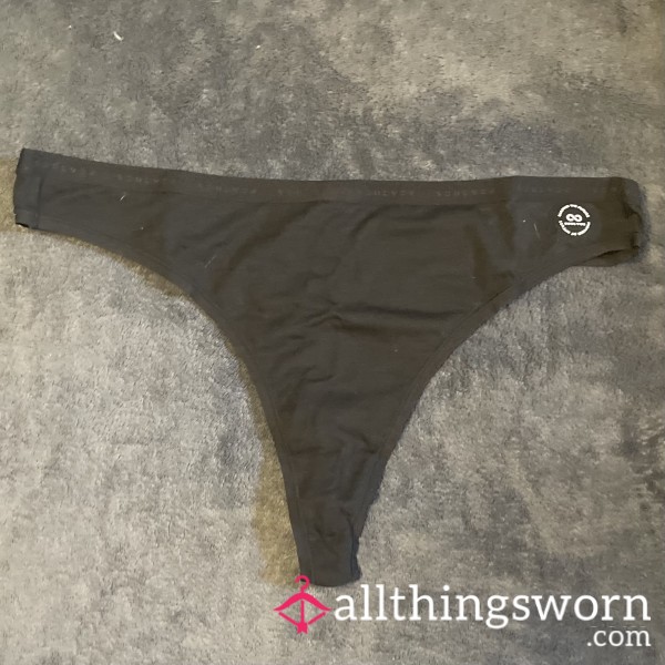 #41 Black Spandex Thong