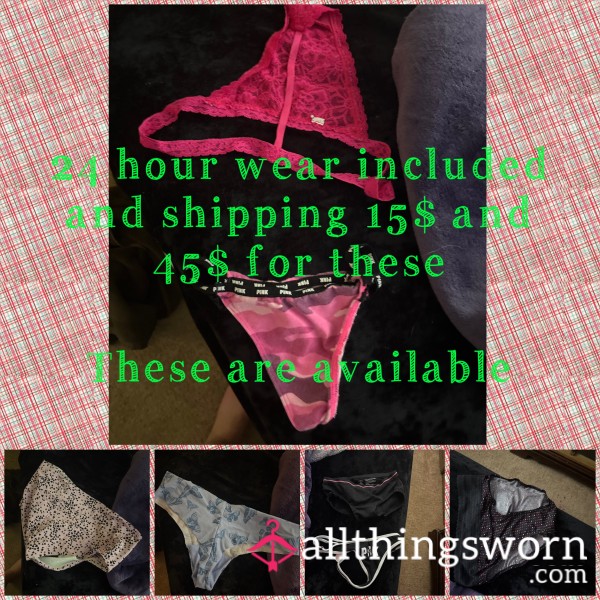 45$ Plus 15$ Shipping And Including 24 Hour Wear Add Ons Welcome And Comes With Pu**y Pop Or A**l Pop Come Tell Me How Dirty Get Them Daddy