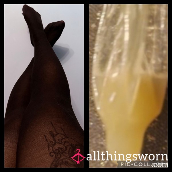 48 Hour Worn Tights With C*m Filled Condom And Cei Voicenote