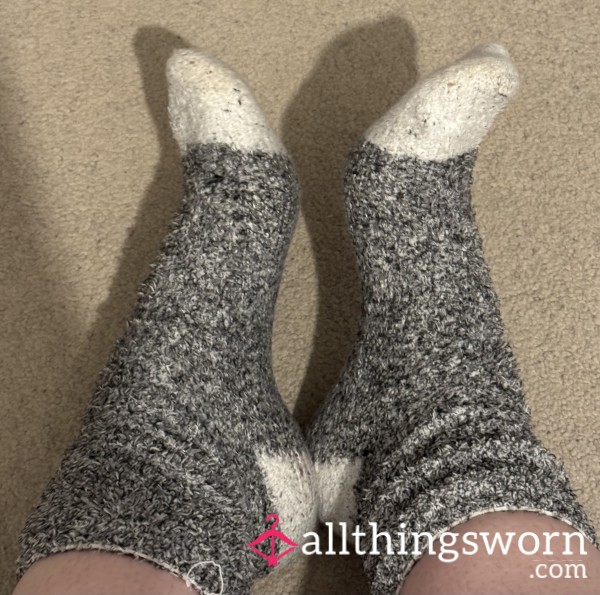 72HR Fluffy Sweaty Work-Worn Winter Socks 😘💞