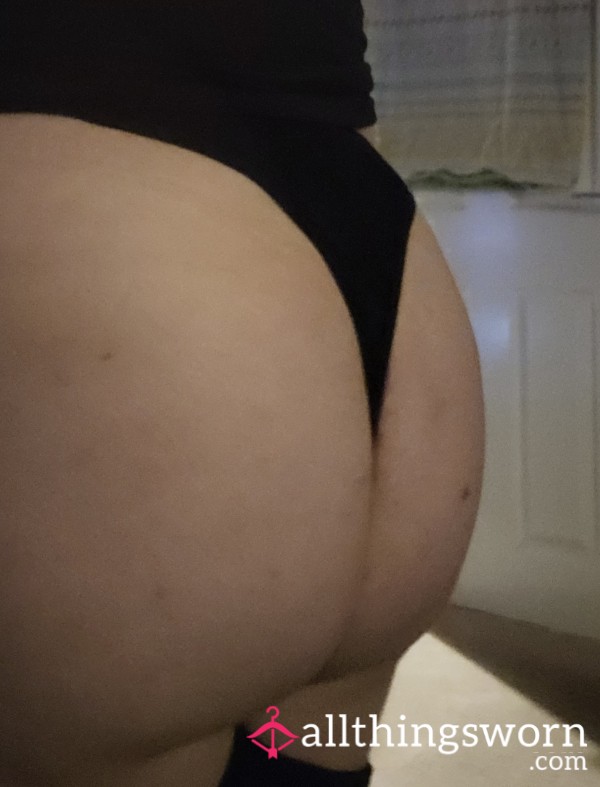 72hr Wear Black Thong