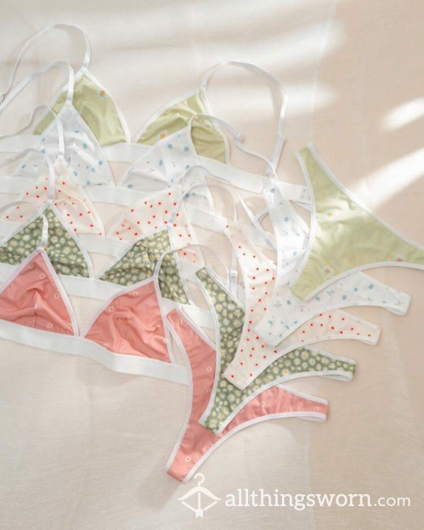 5 Bra/Thong Pattern Sets