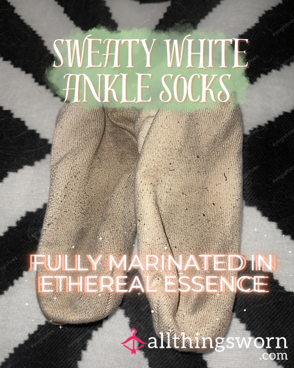 5 Days Of Sweat & Sin | Stinky White Ankle Socks