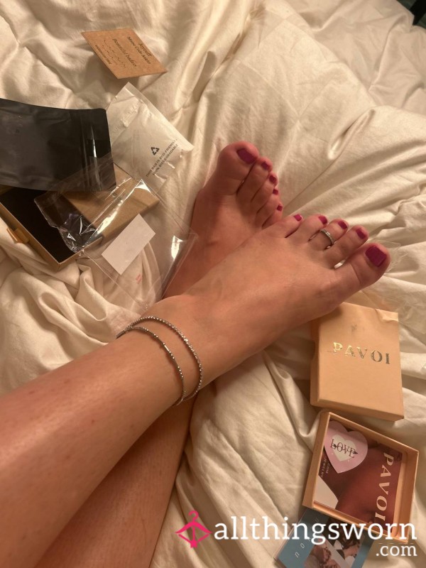 5 Min Anklets And Toe Ring Unboxing In Undies.