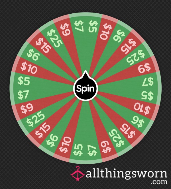 $5 Wheel Spins! $5-$25 Wheel For Drains