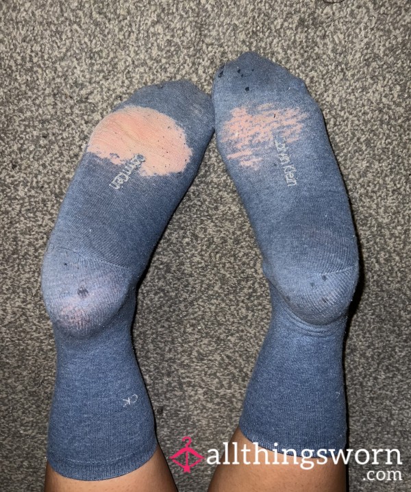 5 Year Old Well-worn Blue Calvin Klein Socks