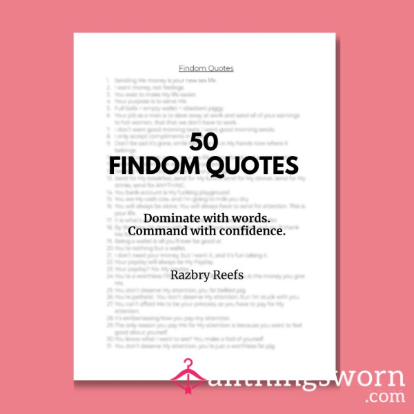 50 Findom Quotes