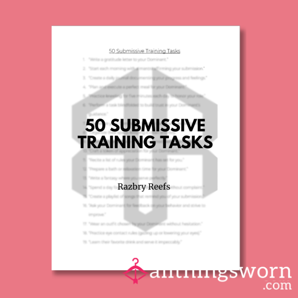 50 Submissive Training Tasks