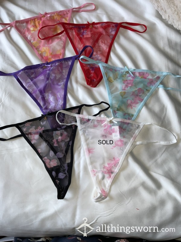 6 Flor*l G-Strings To Choose From