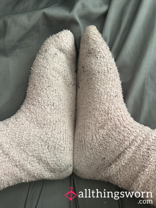 6 Years Old Pink Fluffy Socks