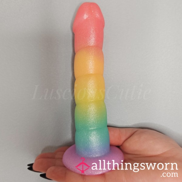 6.5 Inch Rainbow Swirl Di**o