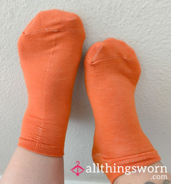 Orange Thin Cotton Socks