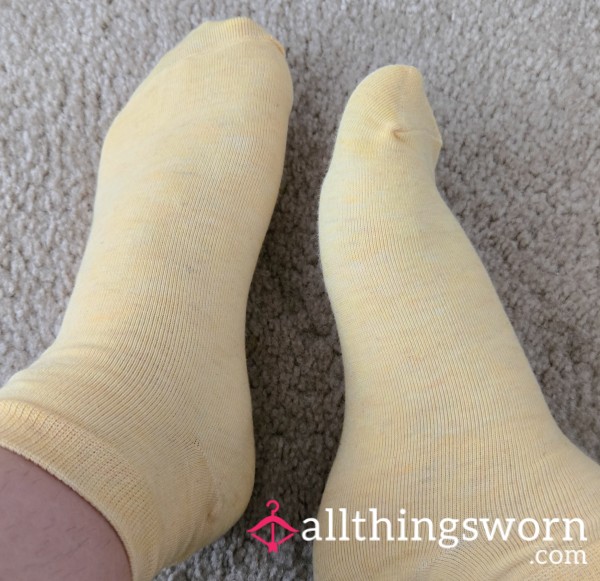 Yellow Thin Cotton Socks