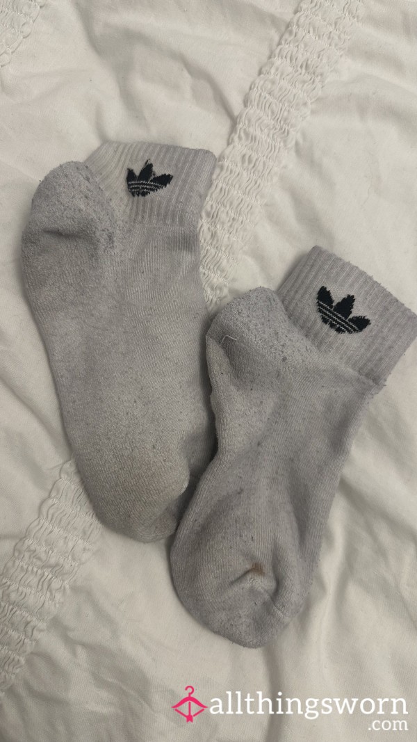 7 Day Worn Stinky Dirty Adidas Socks.