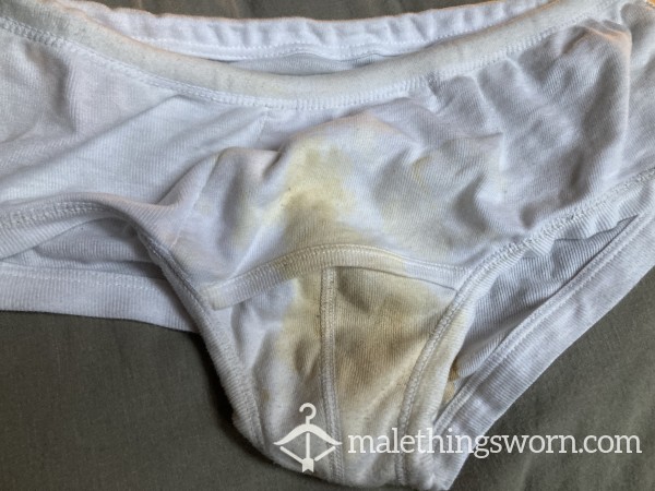 7 Days Worn Briefs All The Way, Pi*s/ C*m/ Prec*m/ Sweat Smeg And More