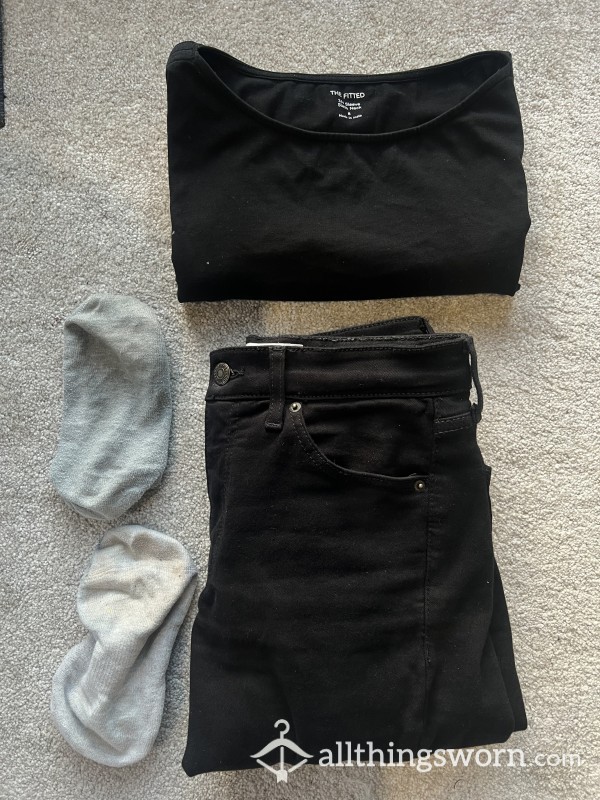 7 Days Worn Unwashed Luxury Sales Advisor Black Uniform Outfit