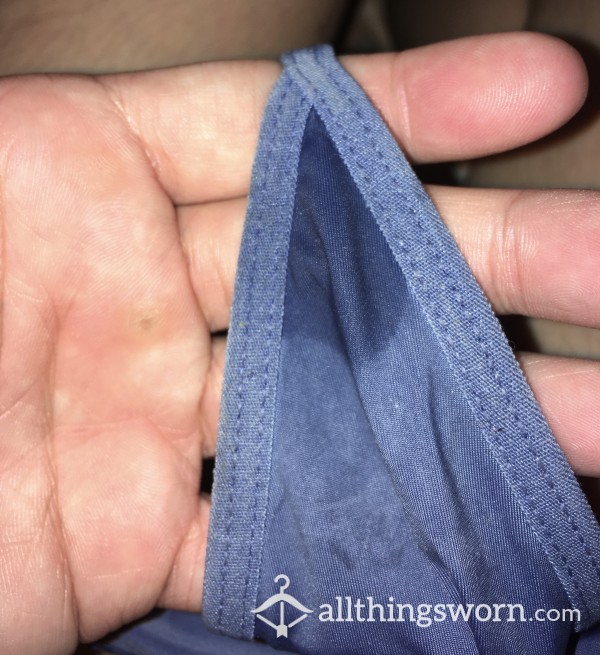 72 Hr Wear Blue Galaxy O Gstring Thongs. Wet With C*m!💋 Size L