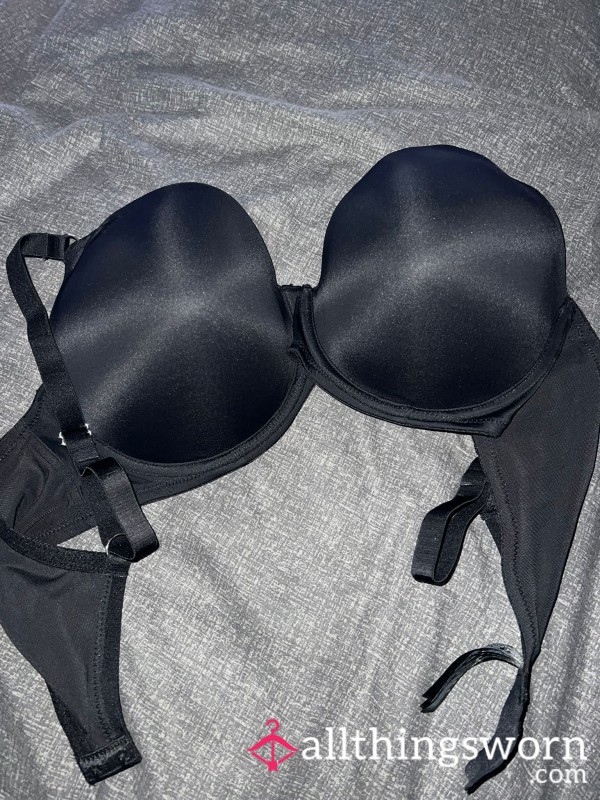 8 Month Old 36 Hr Worn S**y Black Bra 💦💦💋🍒