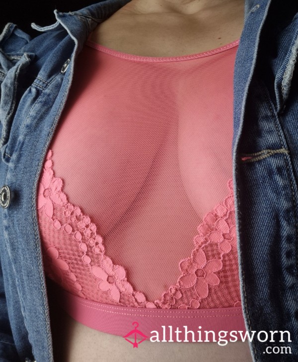 A Bit Of Boob Play In My Pink Bralette