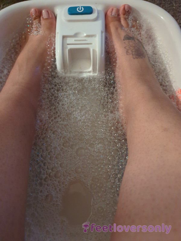 A Well Deserved Foot Soak.