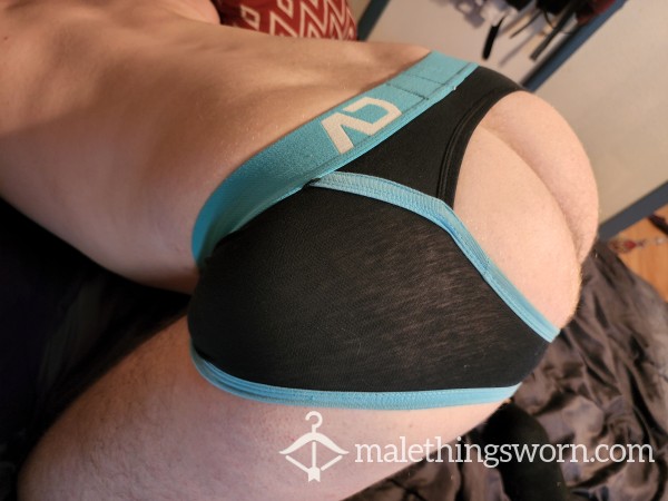 Addicted Blue & Black A**less Underwear