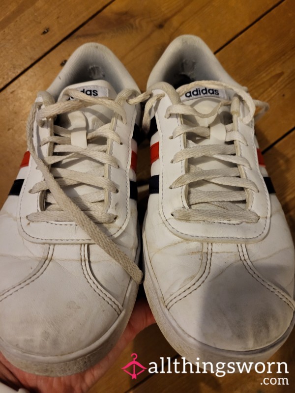 Adidas Court, Size 4, Worn Daily For Work