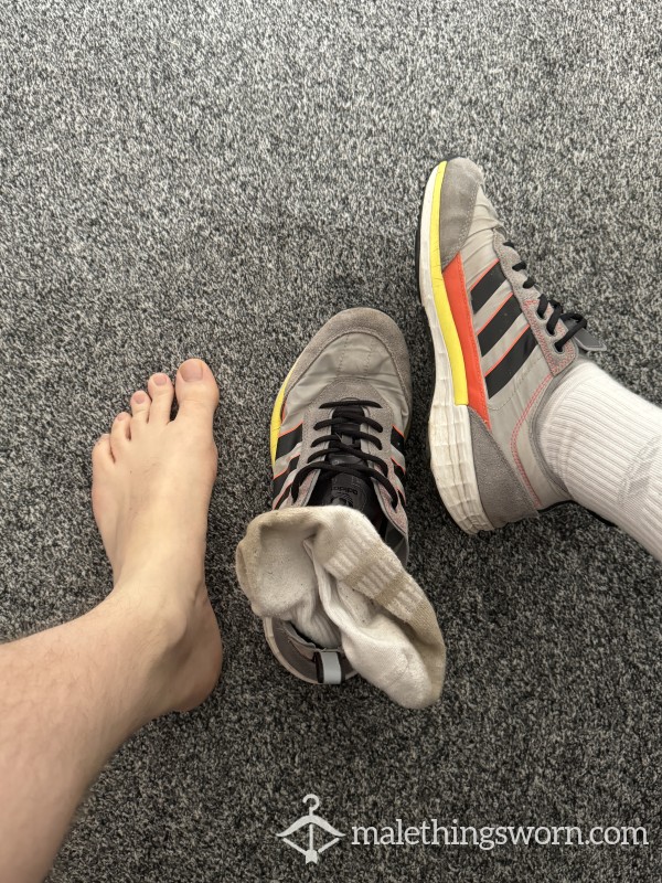 Adidas Gym Shoes + Worn Socks On Request!