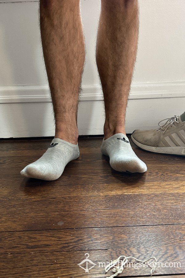 Adidas No Show Socks - Light Gray