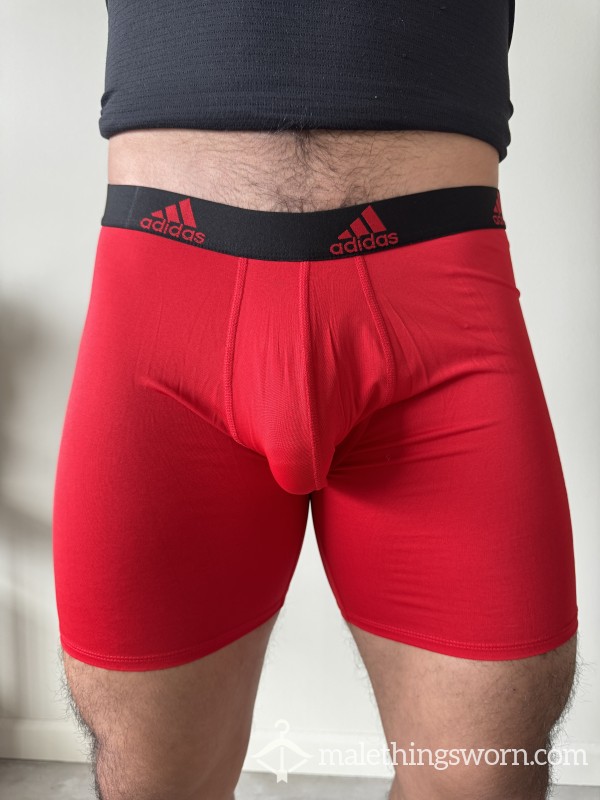 Adidas Red Compression Shorts