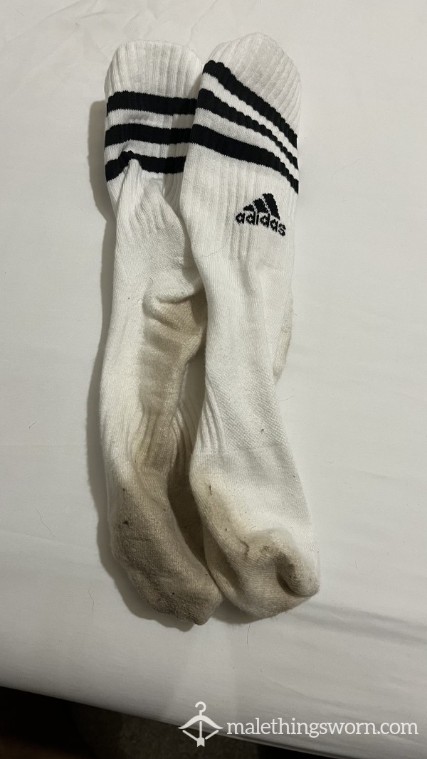 Adidas Size L White Socks