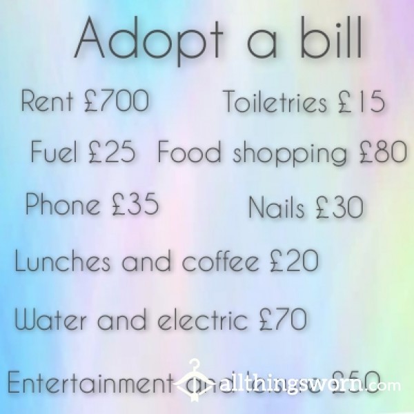 Adopt A Bill :)