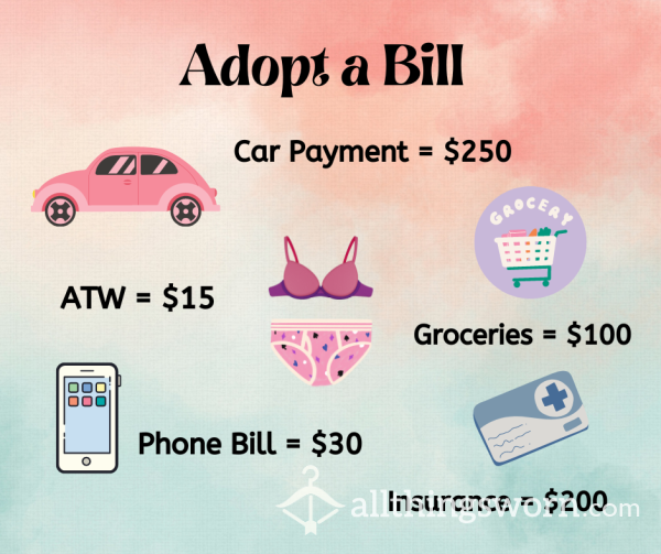 Spoil Me And I’ll Spoil You - Adopt A Bill <3