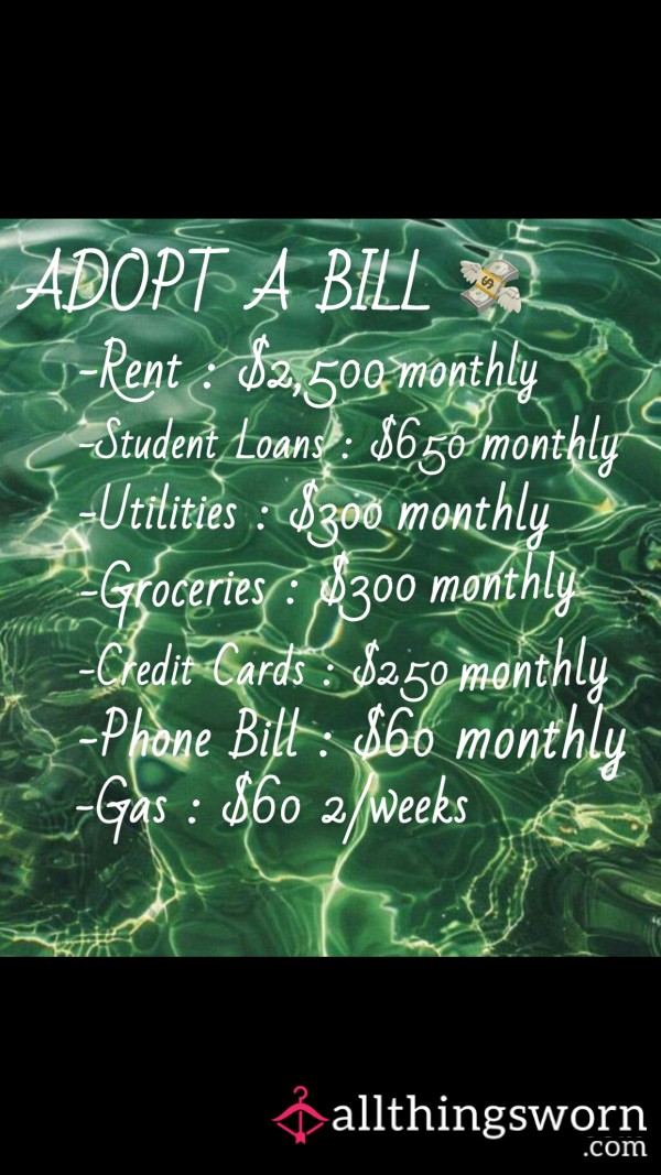 Adopt A Bill 🫶🏼