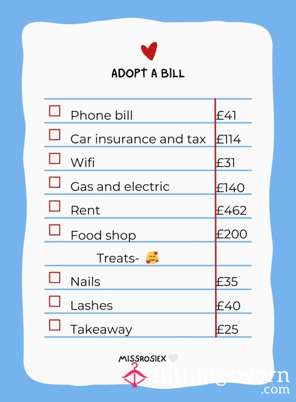 Adopt A Bill 🤍