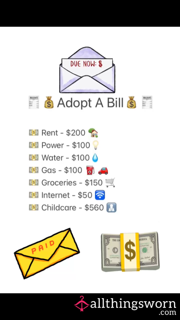 💵 Adopt A Bill 🧾