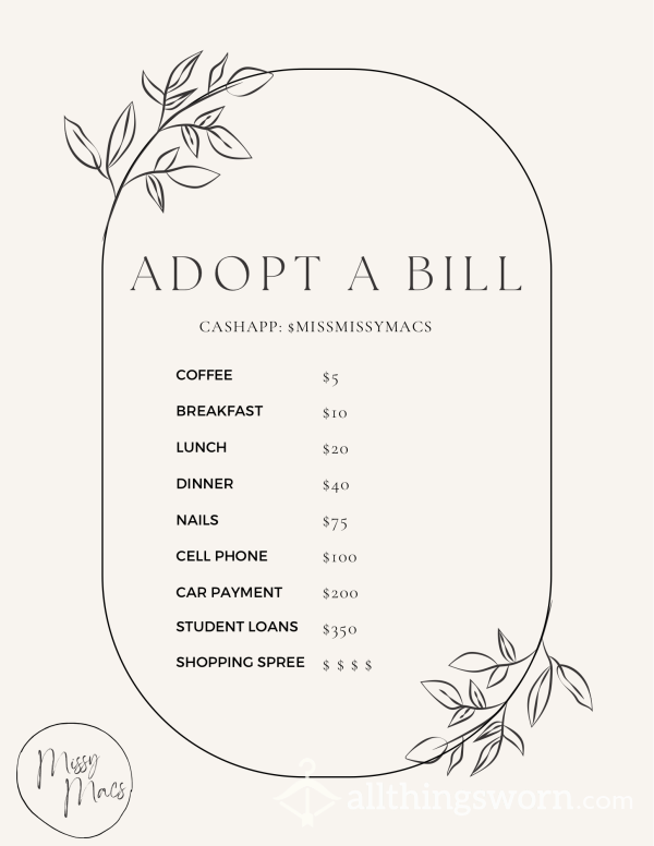 Adopt A Bill