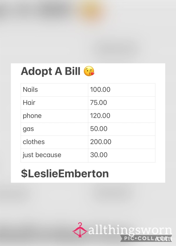 Adopt A Bill