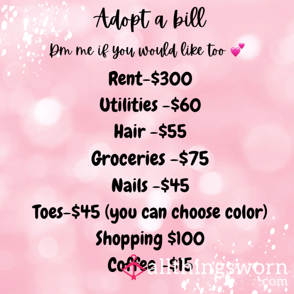 Adopt A Bill 💕