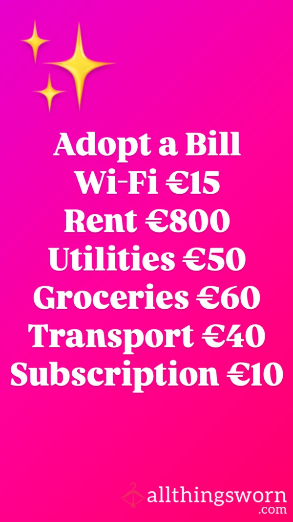 Adopt A Bill 🥹💞