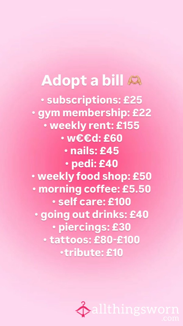 Adopt A Bill 🫶🏼