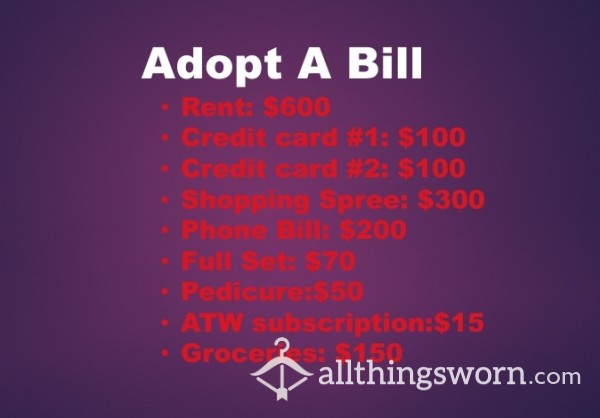 Adopt A Bill