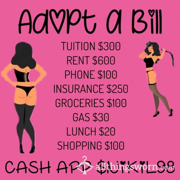 Adopt A Bill From Miss.Niki