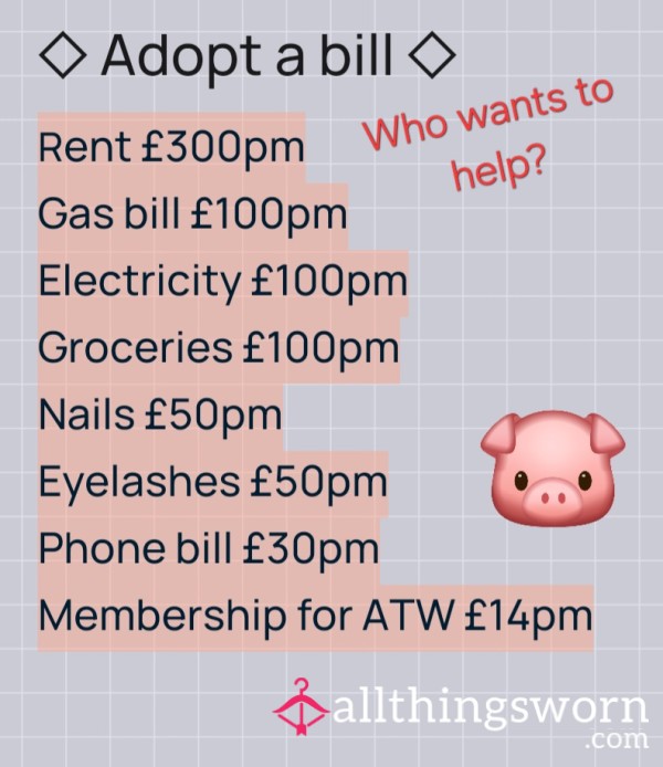 Adopt A Bill From £30pm