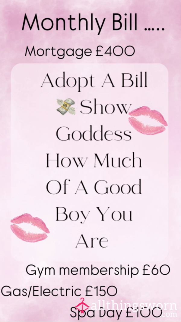 Adopt A Bill Monthly