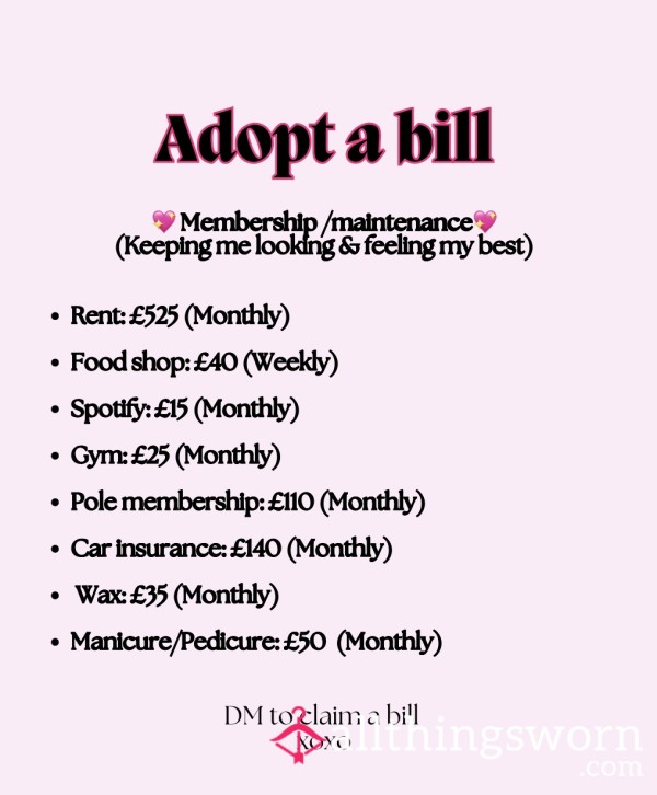 Adopt A Bill — Spoil Your Brat! 👑