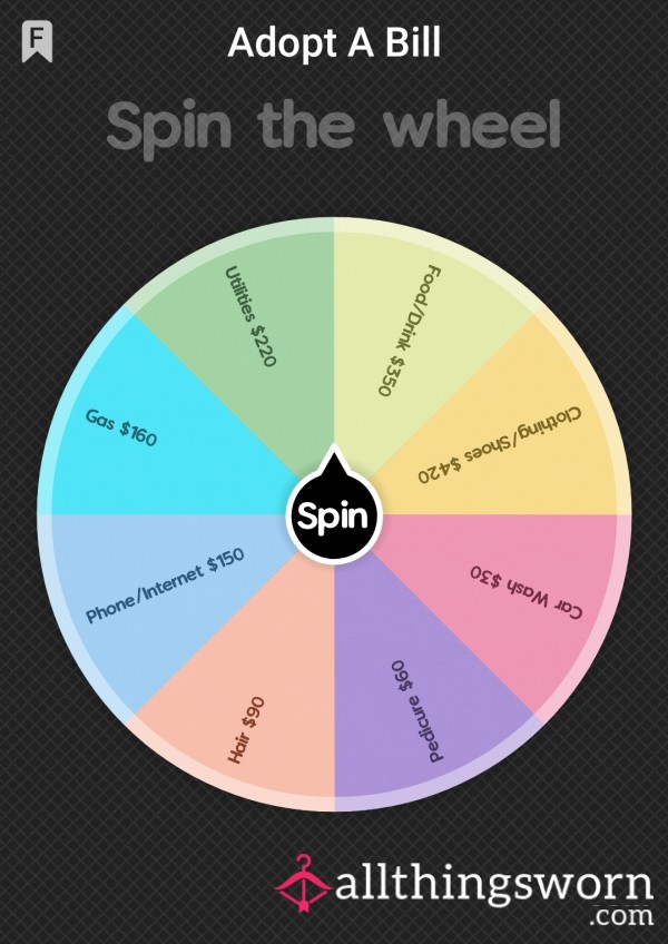 Adopt A Bill Wheel Spin