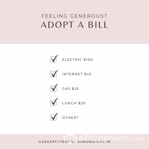 Adopt A Bill/Tips