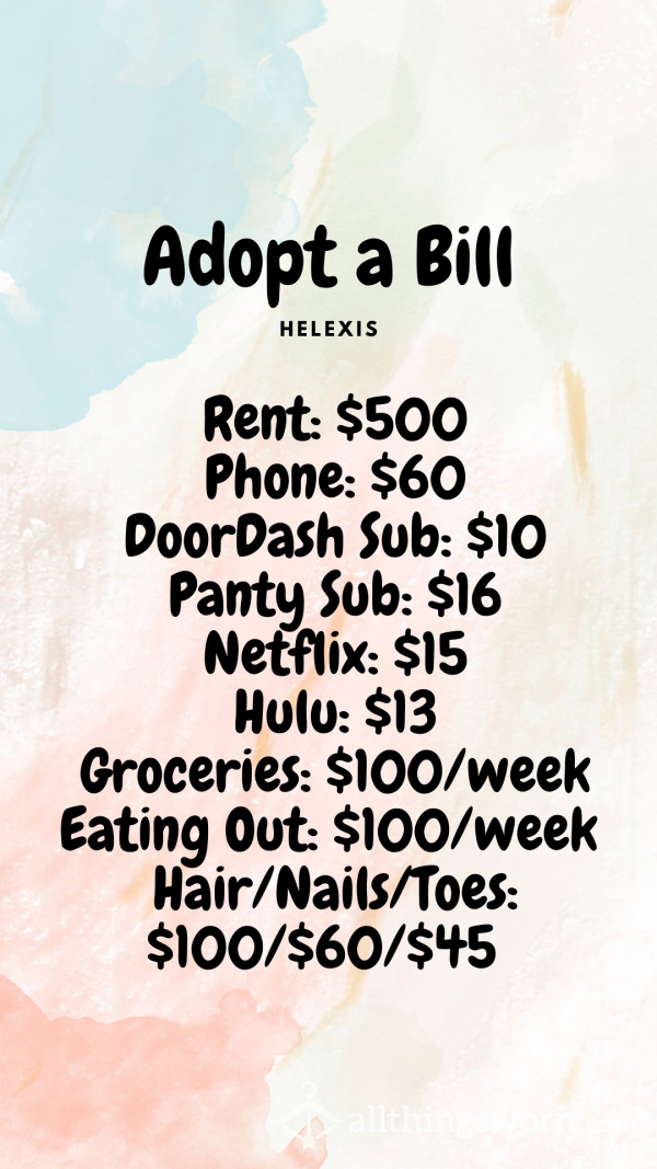 Adopt A Princesses Bills 💵