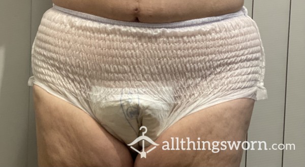 Adult Diaper / Nappy, Worn To Order.