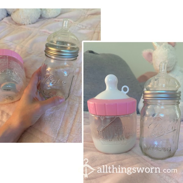 Adult Sized Gla** Bottle | ABDL, DDLG, Little Space | Used Or Unused | Machine Washable, Plastic Free, Discreet | Includes Surprise Cute Toy